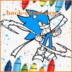 Coloring Book For Sonic: Coloring Shadow's Page icon