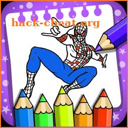 coloring book for Spider: Coloring 2020 woman free icon