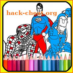 coloring book for super heros 2019 icon