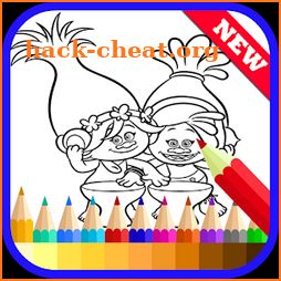Coloring Book for Trolls Fans icon