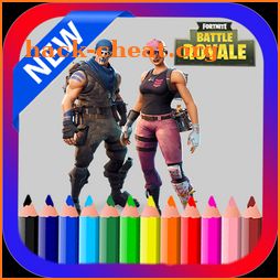 Coloring Book Fort Battle Royale icon