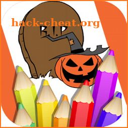 Coloring Book Halloween icon