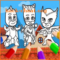 Coloring Book Masks Super Heroes icon