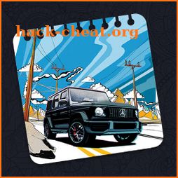 Coloring Book Mercedes Benz -  icon