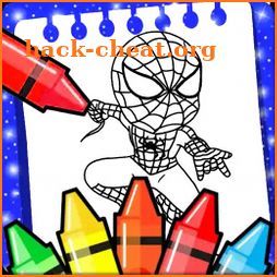 coloring book of game icon