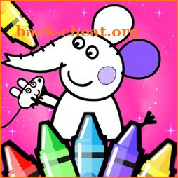 Coloring Book Pepa & Drawing Pig Game icon