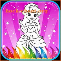 Coloring Book Princess Girls icon