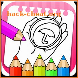Coloring Book squid game icon