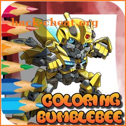 Coloring Bumble bee and Optimus icon