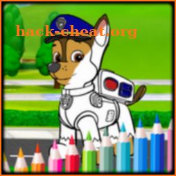 Coloring Dogs Cartoon Page icon