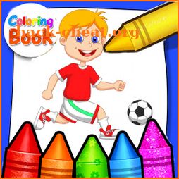 Coloring Football Soccer League icon