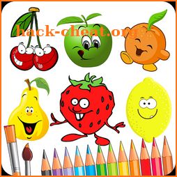 Coloring for kids Fruit and Vegetables icon