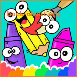 Coloring game for children icon