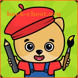 Coloring games for kids icon