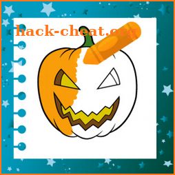 Coloring Halloween for kids icon