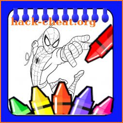 Coloring Hero Spider Super icon