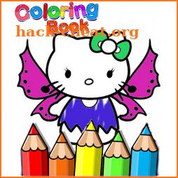 Coloring Kitty Winged Cat icon