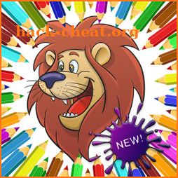 Coloring Lion icon