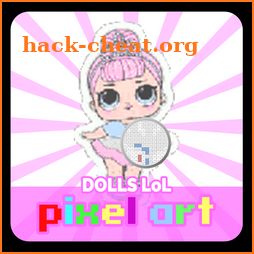 Coloring LoL Pixel Surprise Dolls By Number icon