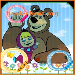 Coloring Masha and Bear Fans icon