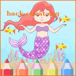 Coloring Mermaid Book Princess Game icon