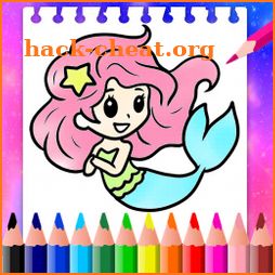 Coloring Mermaid icon