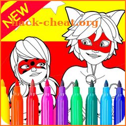 Coloring Miraculous Book Ladybug Cat for Noir Kids icon