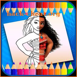 Coloring Moana for Kids icon