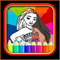 Coloring Pages moana - drawing book icon