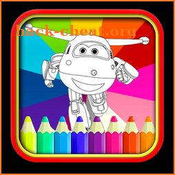 Coloring Pages Super wingss - kids coloring cars icon