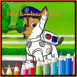 Coloring Paw Patrol Dog icon