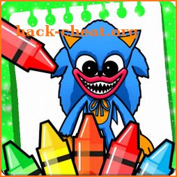 Coloring Poppy Sonnic playtime icon