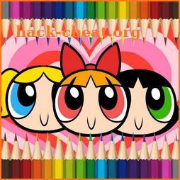 Coloring Powerpuff Girls for Kids icon