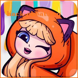 Coloring puzzle: Enchanting Foxy doll icon