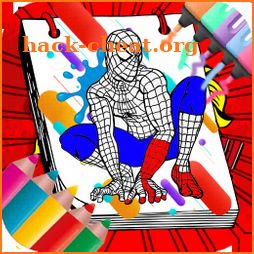 Coloring: Spider Hero Man icon