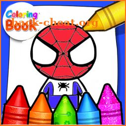 Coloring Spider Super Heroes icon