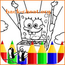 Coloring Sponge Book and Drawing icon