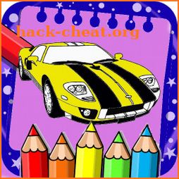 Coloring super Car and Truck icon