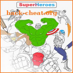 Coloring SuperHero Book Pro icon