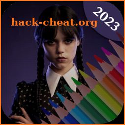 Colors: Wednesday Addams icon