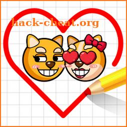 Connect Love Doge: Draw Puzzle icon