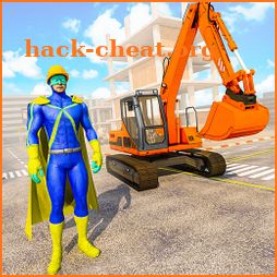 Construction Excavator Simulator: Superhero Game icon