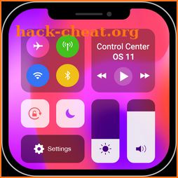 Control Center style IOS 11- Phone X icon