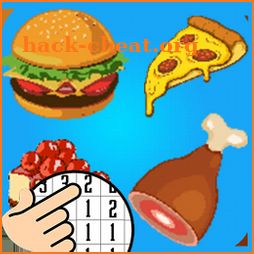 Cooking Food Color by Number - Food Game Pixel Art icon