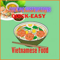 Cooking instructions Quick Easy Vietnamese food icon
