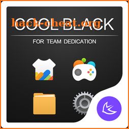 Cool black APUS Launcher theme icon