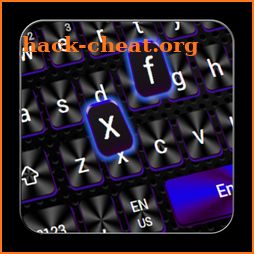 Cool  Black Blue Keyboard icon