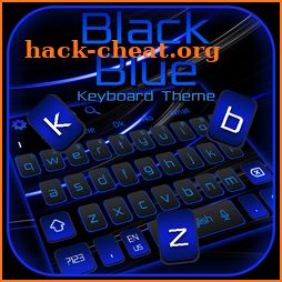 Cool Black Blue Keyboard Theme icon