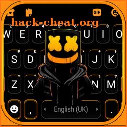 Cool Black DJ Keyboard Background icon