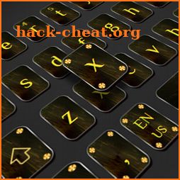 Cool Black Gold Keyboard icon
